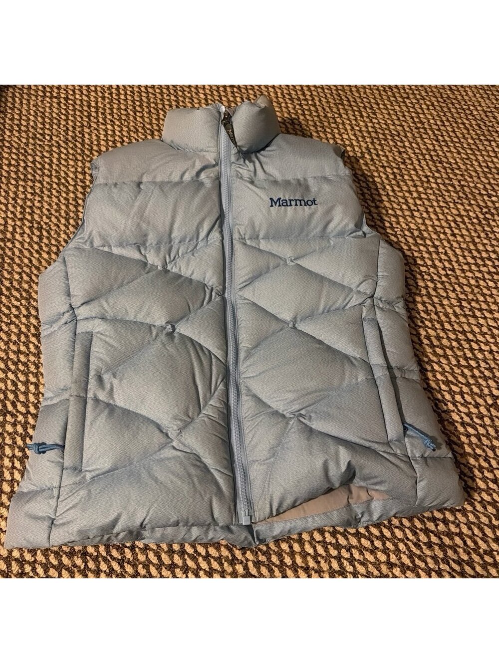 Marmot Women's Puffer Vest Light Blue Size Small